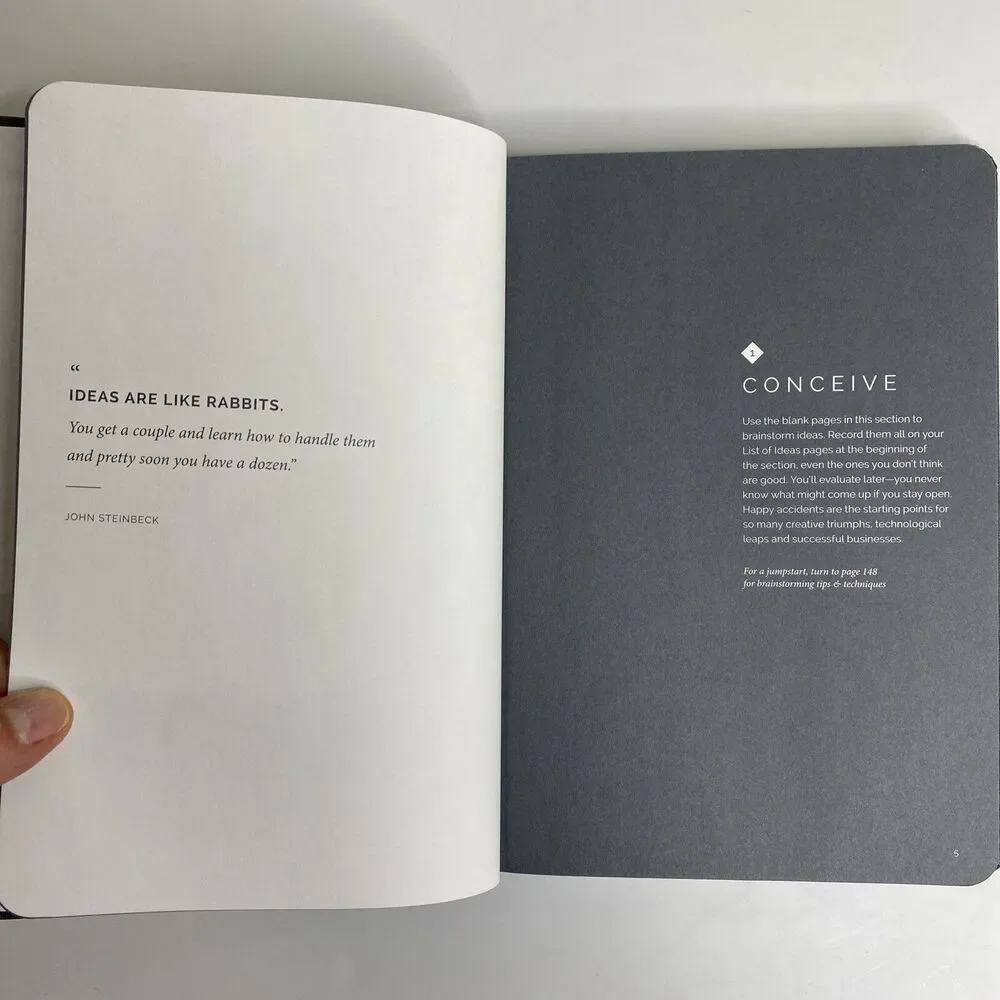 Hatch‎ HC Notebook for Makers Entrepreneurs Idea Journal Project Planner Gray